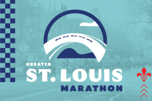 Greater St. Louis Marathon logo banner. 